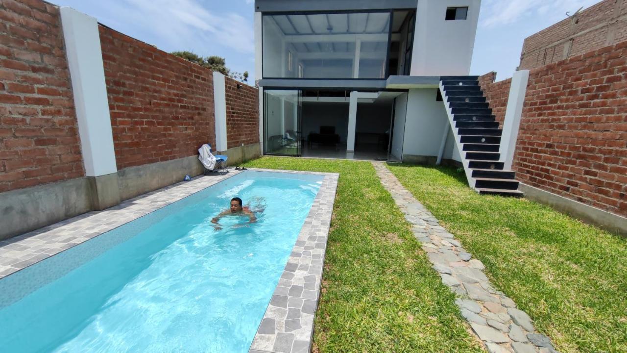 Casa De Playa Con Piscina Villa Ancon Kültér fotó