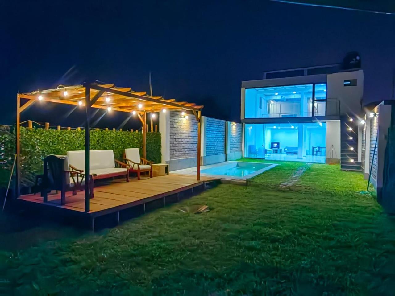 Casa De Playa Con Piscina Villa Ancon Kültér fotó