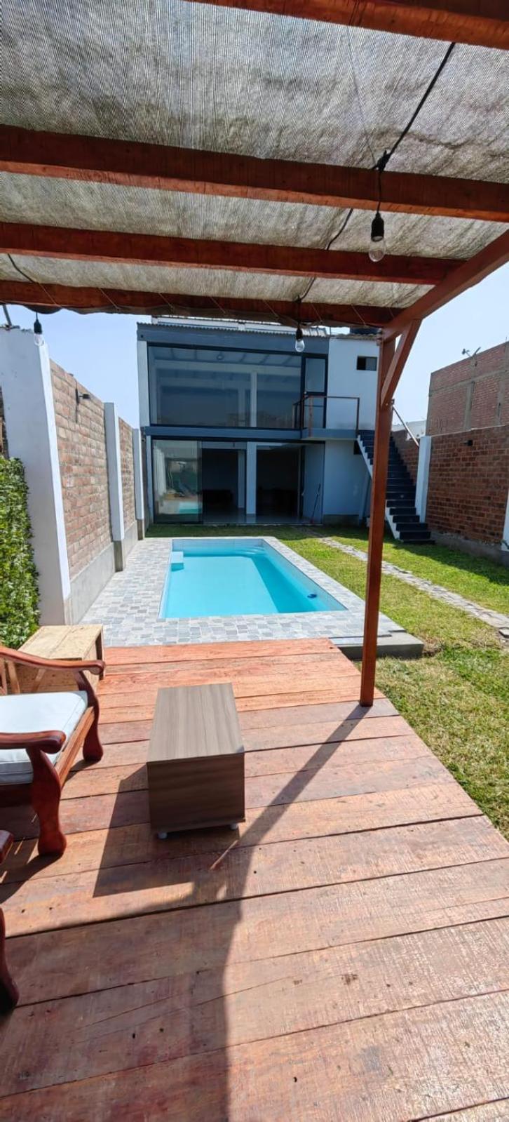 Casa De Playa Con Piscina Villa Ancon Kültér fotó