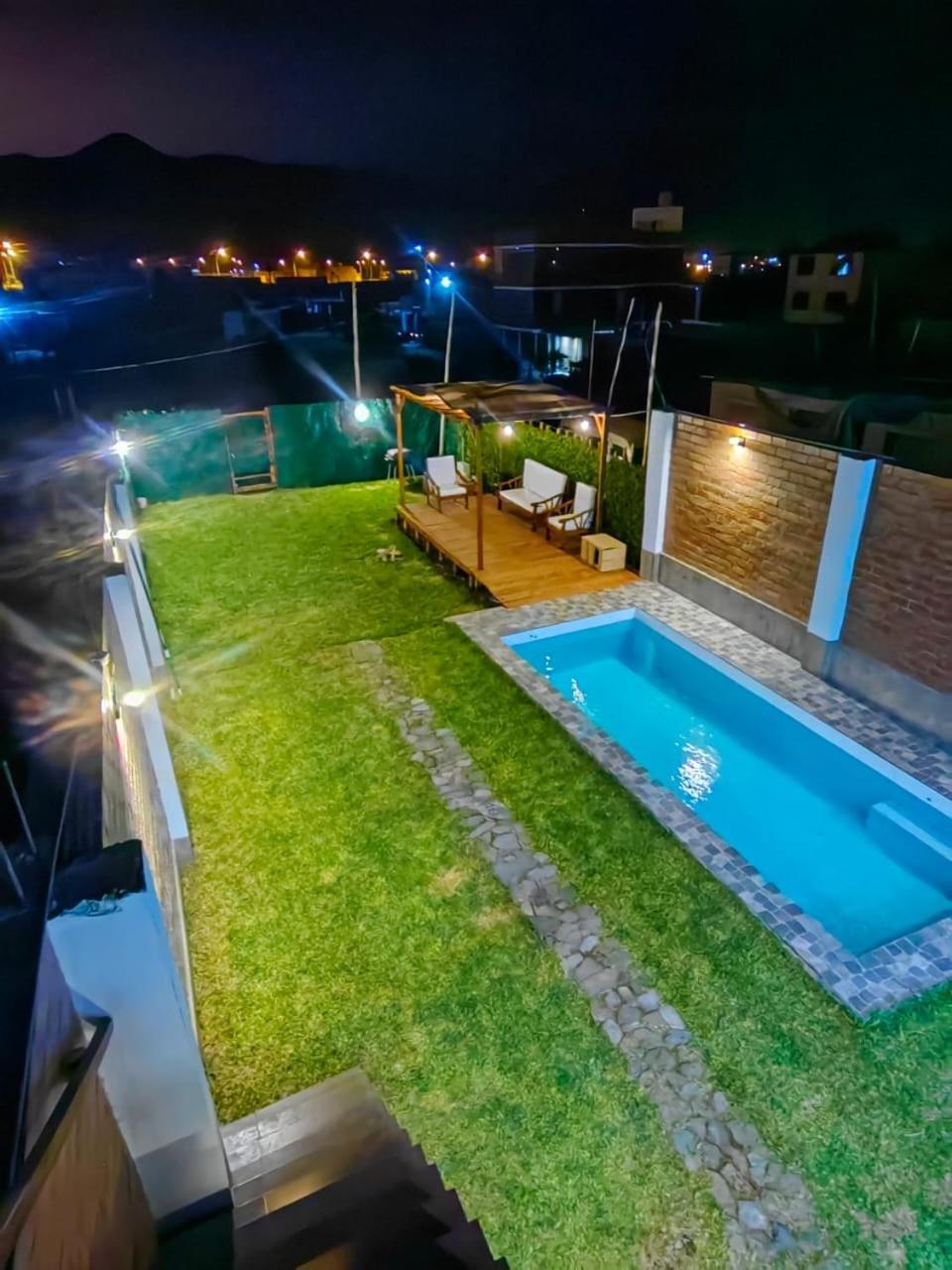 Casa De Playa Con Piscina Villa Ancon Kültér fotó